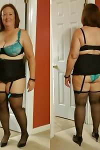 grandmas & matures in lingerie, front and rear sight